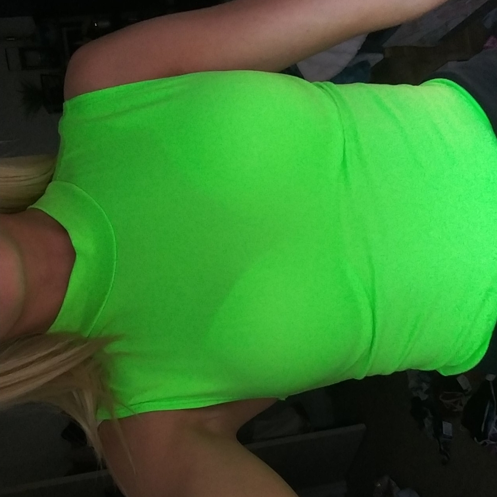 SAY ANYTHING neon green/lime bodysuit